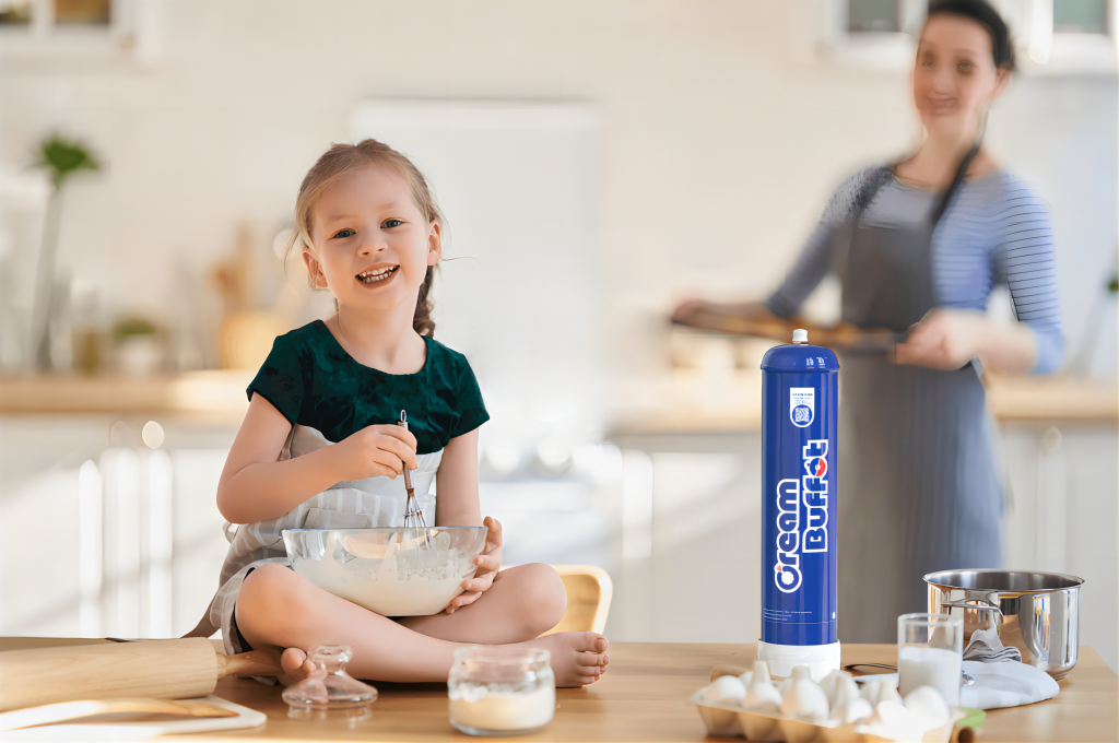 whipped tanks in kitchen